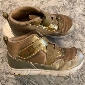 Tsukihoshi Girls Gold Hightop Snreakers size 1